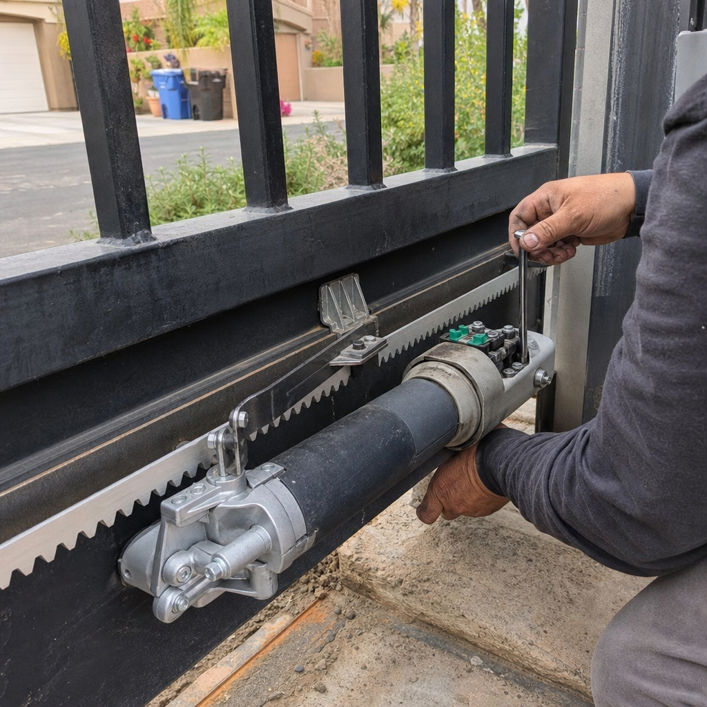 Gate motor and opener repair by technician