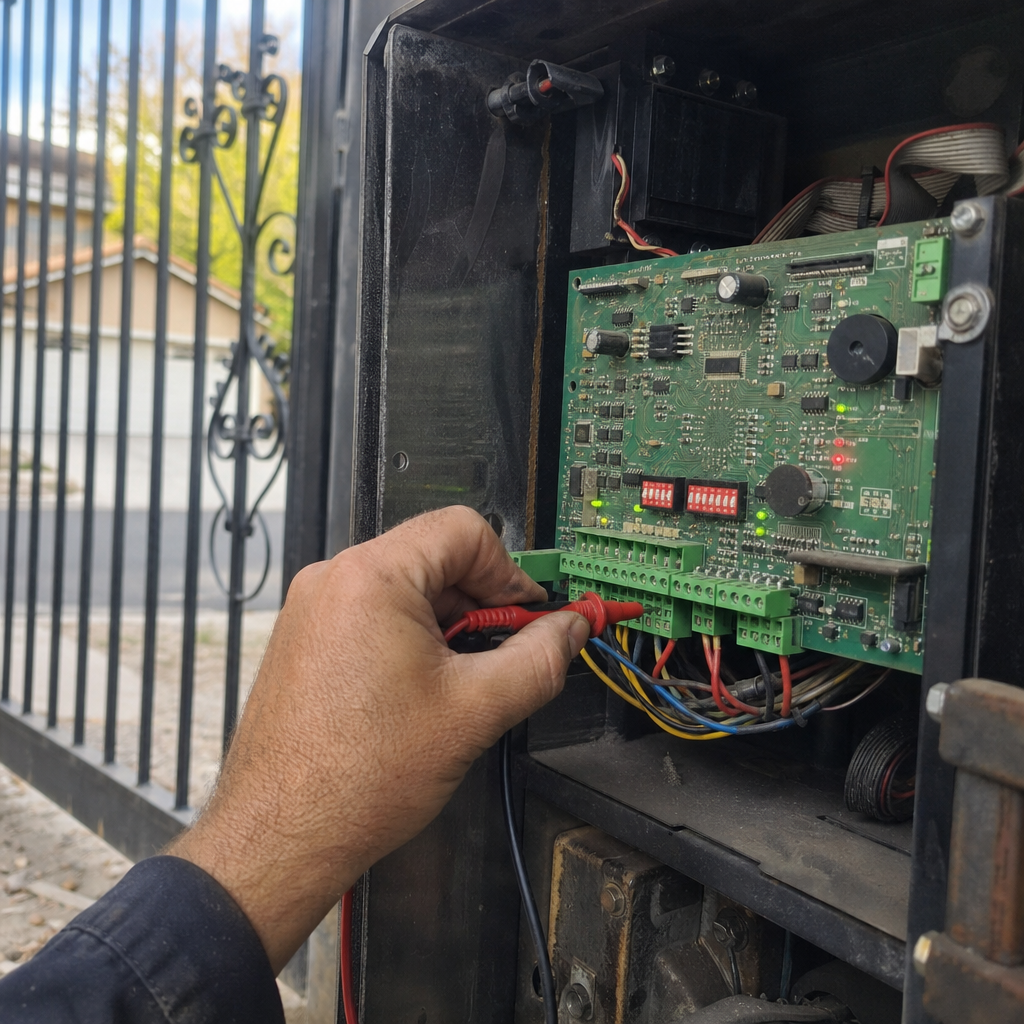 Gate motor and opener control board testing